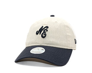Damen Kappe New Era - Branded Linen 9TWENTY - Stone / Navy