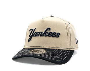 Kappe New Era - MLB City Icon 9FORTY A-Frame - NY Yankees - Cream / Navy