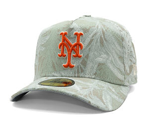 Kappe New Era - MLB Three Looms "Leafy Palm" 59FORTY A-Frame - NY Mets - Stone