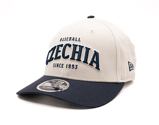 Kappe New Era - Contrast Visor M-CROWN 9FORTY - Baseball Czechia - Ivory