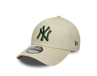 Kappe New Era - MLB League Essential 9FORTY - NY Yankees - Stone / Cilantro Green