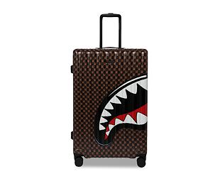 Tasche Sprayground - Sharks In Paris Wtf Bubble Brown Check Full-Size Luggage
