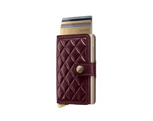 Geldbörse Secrid - Miniwallet Emboss Diamond Premium - Bordeaux