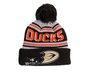 Mütze New Era - NHL Evergreen Wordmark Pom Medium Knit - Anaheim Ducks - Team Color