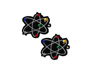 Bügelbild Monoquick - Atomium (2 ks) 2,6 x 2,9 cm