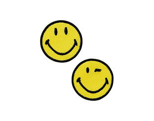 Bügelbild Monoquick - Smajlíci Smiley 3 cm