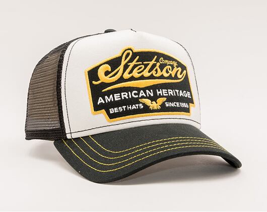 Kappe Stetson - Trucker Cap American Heritage - Black/White