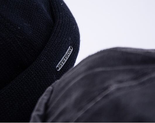 Mütze Stetson Docker Cap Cotton Knit Black 8811101