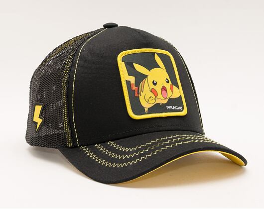 Kappe Capslab - Trucker Pokémon - Pikachu - Black / Black