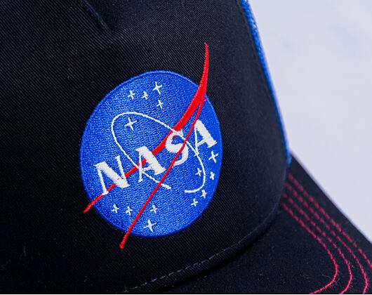 Kappe Capslab NASA A-Frame Trucker CL/NASA/1/NAS4 Black / Royal Blue