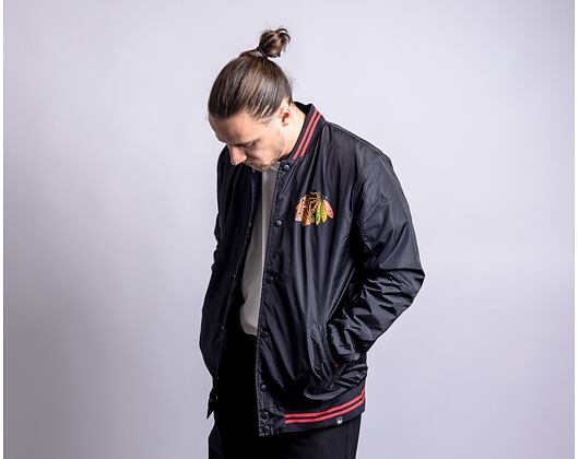Jacke '47 Brand NHL Chicago Blackhawks Core Poly Fill '47 Drift Track Jacket Jet Black