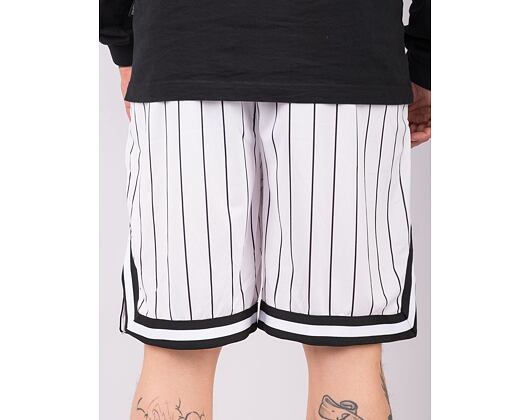Shorts Karl Kani - Small Signature Pinstripe Mesh Shorts - White/Black