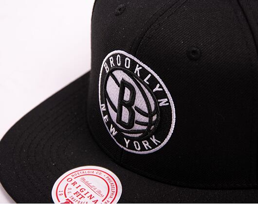 Kappe Mitchell & Ness NBA Conference Patch Snapback Brooklyn Nets Black