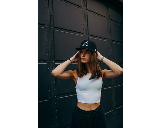 Kappe New Era - 59FIFTY Basic - Atlanta Braves - Black / White