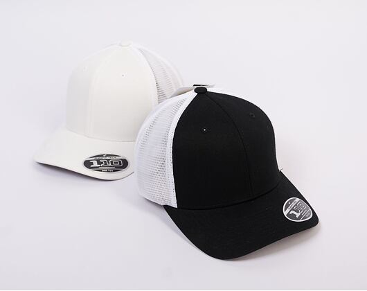 Kappe Yupoong Flexfit 110 Mesh Cap 2-Tone Black / White