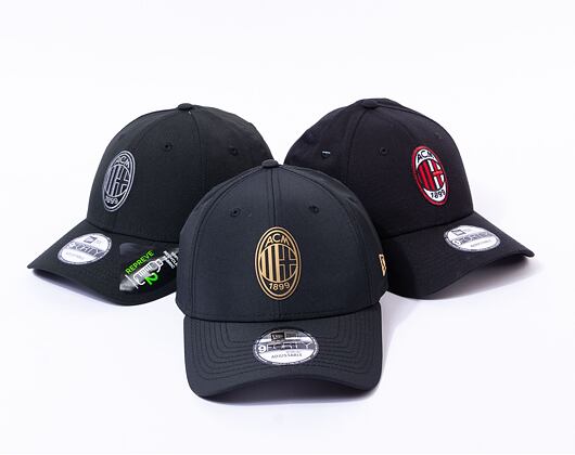 Kappe New Era - Black & Gold 9FORTY - AC Milan - Black