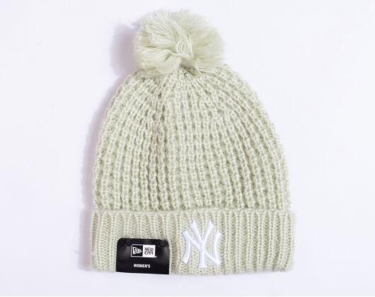 Damen Mütze New Era MLB Womens Cosy Pom Beanie - NY Yankees - Turqoise / White