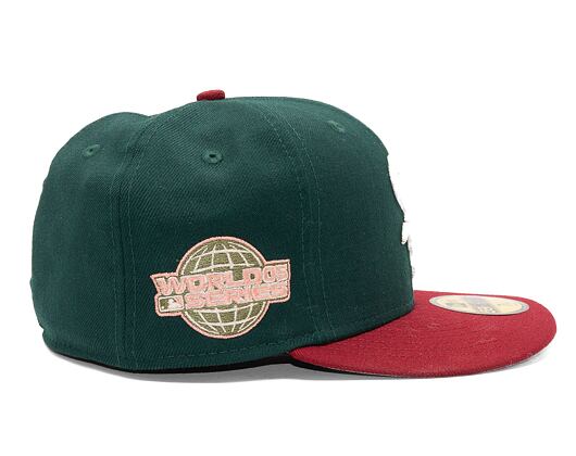 Kappe New Era 59FIFTY MLB "Leaf Drop" WS Chicago White Sox Green / White