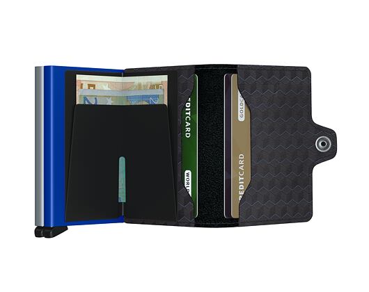Geldbörse Secrid Twinwallet Optical Titanium-Blue