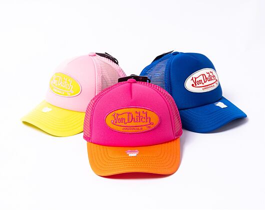 Kappe Von Dutch Trucker Tampa - Trucker Foam - Polyester Foam - Pink/Orange