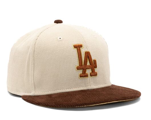 Kappe New Era 59FIFTY MLB Cord Los Angeles Dodgers Stein / Karamellbraun / Ananas