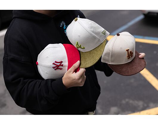 Kappe New Era 59FIFTY MLB Cord - NY Yankees - Off White / Red / Copen Blue