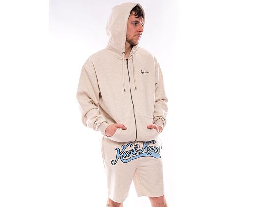 Pullover Karl Kani Chest Signature Os Full Zip Diner Hoodie vanilla melange