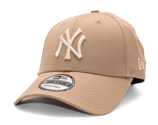 Kappe New Era - MLB Essential 9FORTY - NY Yankees - Camel / Stone