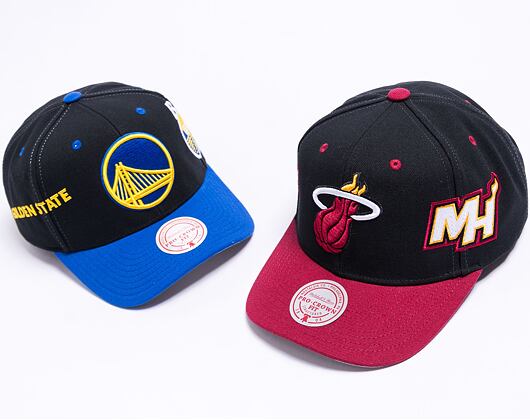 Kappe Mitchell & Ness Overbite Pro Snapback Miami Heat Black
