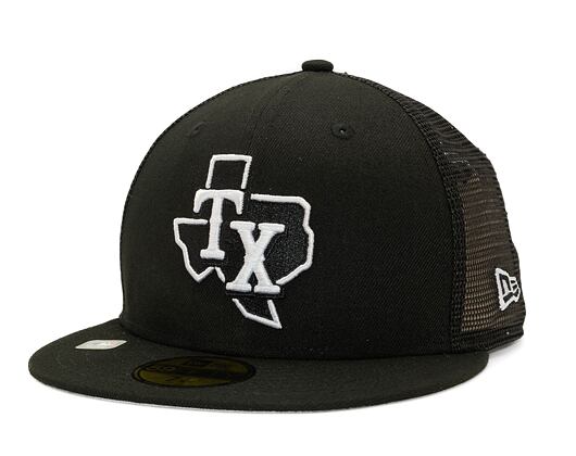 Kappe New Era 59FIFTY MLB "2022 Batting Practice" Texas Rangers - Black