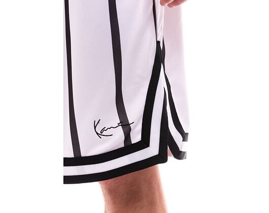 Shorts Karl Kani Small Signature Striped Mesh Shorts white/black
