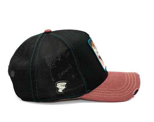 Kappe Capslab - Trucker Looney Tunes Trucker Abgenutzt Taz - Schwarz / Sand / Rot