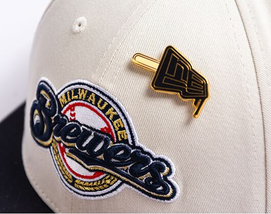 Kappe New Era 59FIFTY Low Profile "Melted Cream" Pin - Milwaukee Brewers - Cream