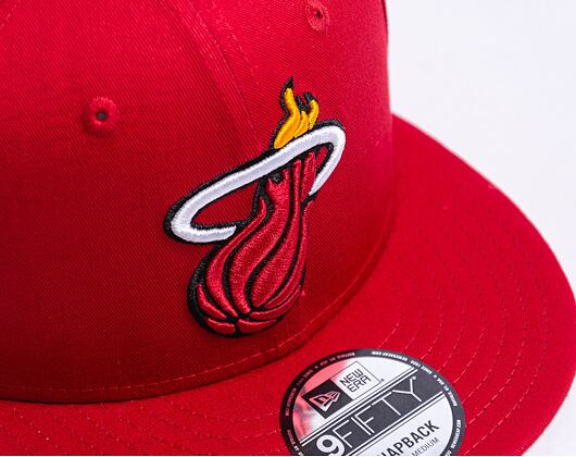 Kappe New Era 9FIFTY NBA Rear Logo Miami Heat - Red