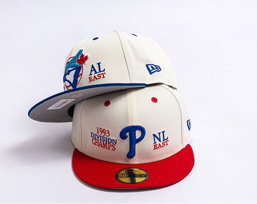 Kappe New Era 59FIFTY MLB 93 Division Philadelphia Phillies - Off White