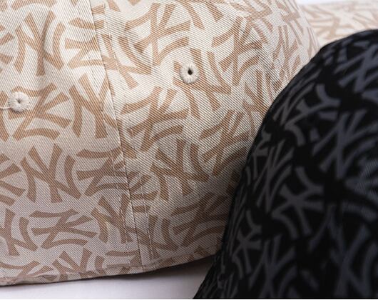 Damen Kappe New Era 9FORTY Womens MLB Mono - NY Yankees - Stone