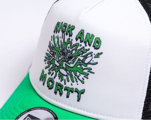 Kappe New Era 9FORTY A-Frame Trucker Character Trucker Rick and Morty - Sour Green