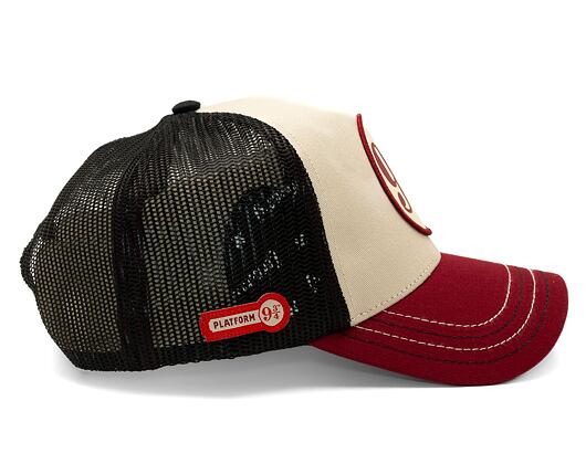 Kappe Capslab Harry Potter Trucker - Platform 9 3/4 - Stone / Scarlet Red