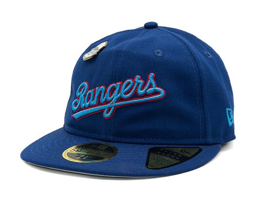 Kappe New Era 59FIFTY MLB Coops Pin Retro Crown Texas Rangers Cooperstown Team Color