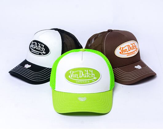 Kappe Von Dutch Trucker Boston - White/Green