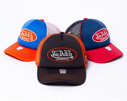 Kappe Von Dutch Lund Foam Trucker - Black/Orange