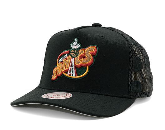 Kappe Mitchell & Ness - NBA Monogram Trucker Hwc Seattle Supersonics Black