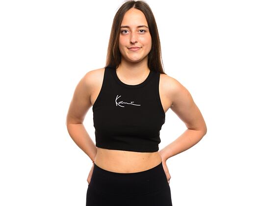 Damen Tanktop Karl Kani Small Signature Essential Racer Rib Top black