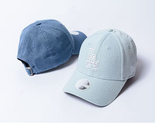 Damen Kappe New Era - 9FORTY Diamante Denim - LA Dodgers - Sky Blue