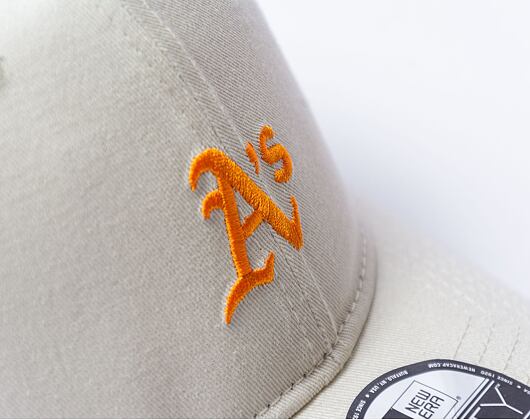 Kappe New Era - 9FORTY Summer Washed - Oakland Athletics - Off White / Orange