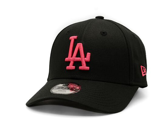 Kinder Kappe New Era - 9FORTY League Essential - LA Dodgers - Black / Pink