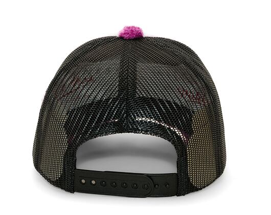 Kappe Reflection Luxury Fuzzy Trucker Trauben Lila