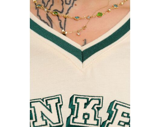 Damen T-Shirt New Era - Graphic Tee - NY Yankees - Beige / Navy