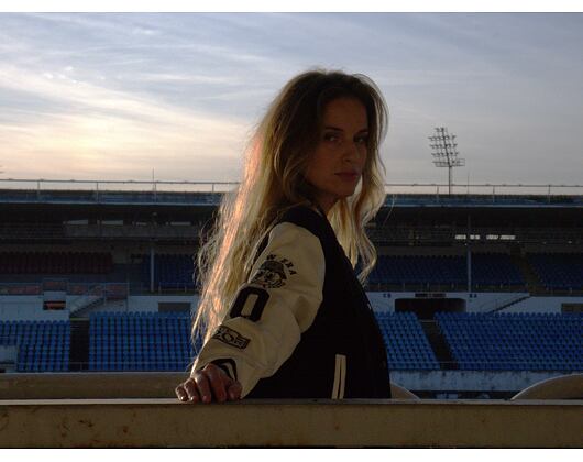 Damenjacke New Era - Varsity - Black / Off White