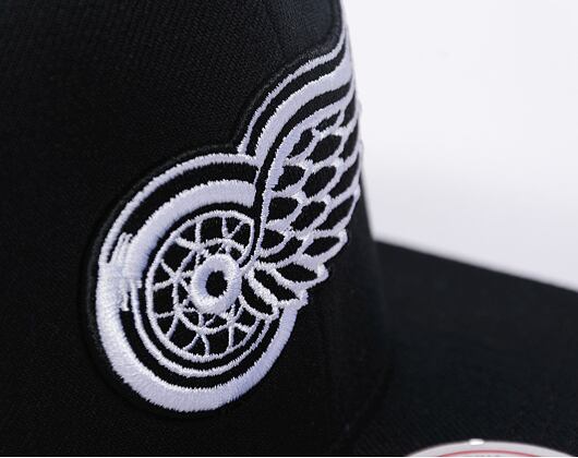 Kappe Mitchell & Ness - Evergreen Black White Snapback Vntg - Detroit Red Wings - Black